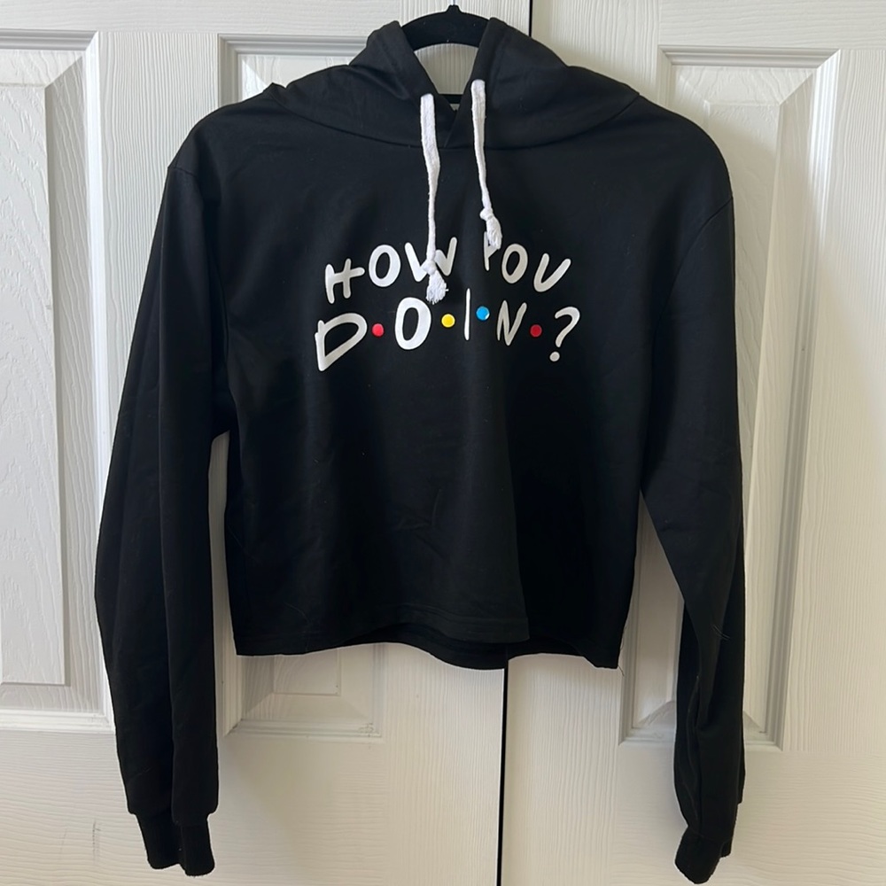 Friends “How You Doin?” Cropped Hoodie
